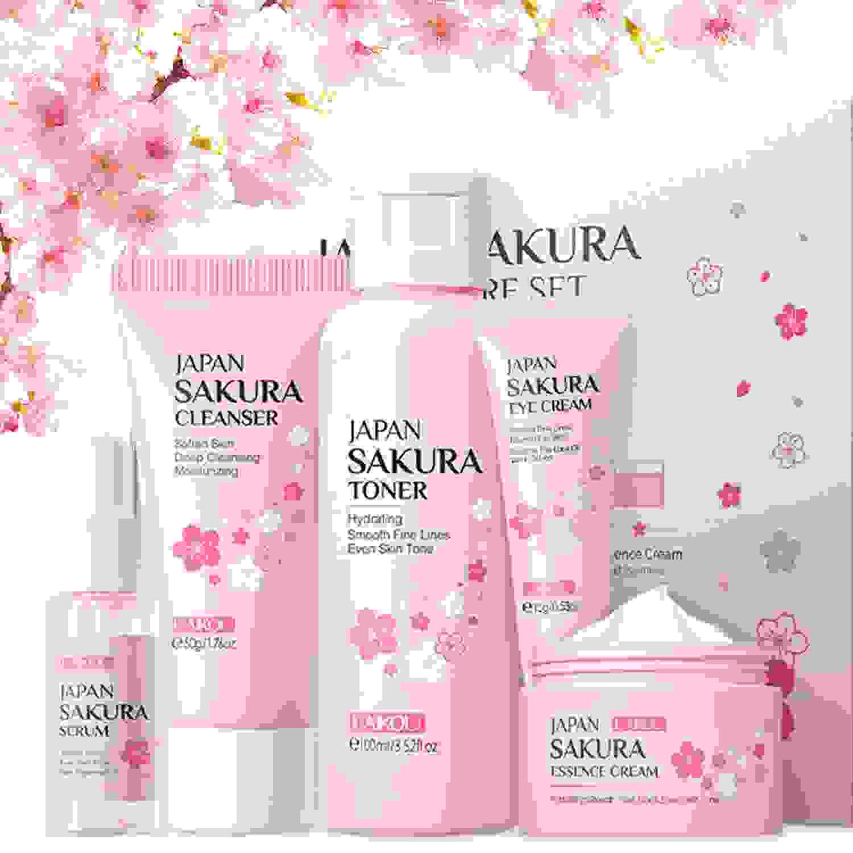 5PCS Sakura Korean Skin Care Set