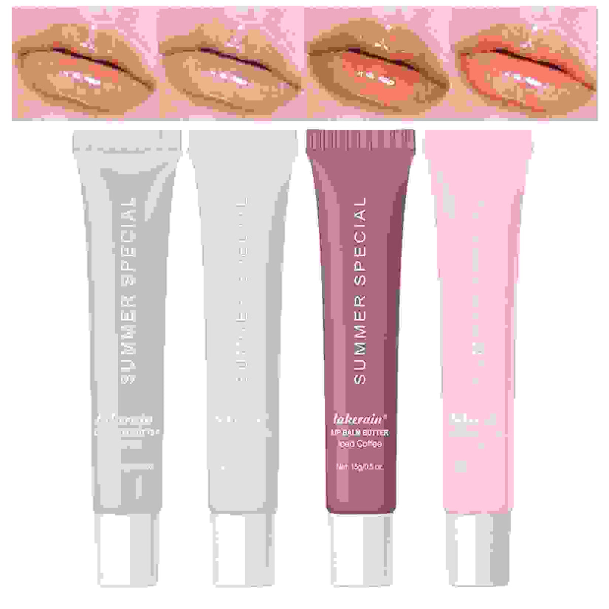 4 PCS Lip Gloss Butter Balm