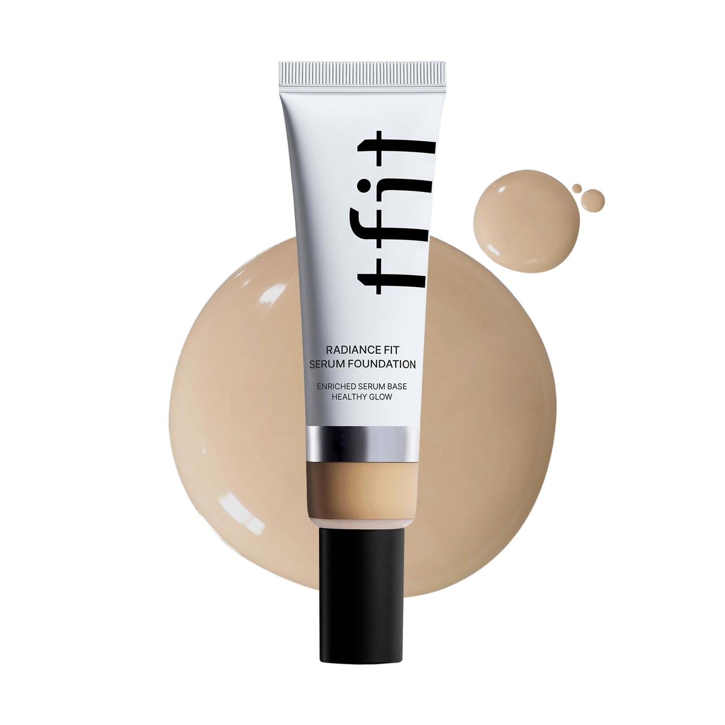 TFIT Radiance Fit Serum Foundation - Flawless Coverage Dewy finish Long-lasting Lightweight Korean Makeup1.05 Oz. (N02 Nude 1.05 Oz.)