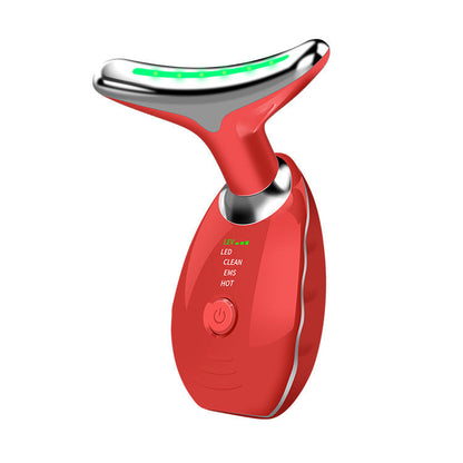 Wavy Chic Beauty Facial Massager, 7 Color Facial Device Skin Firming for Face Neck Beauty Device,