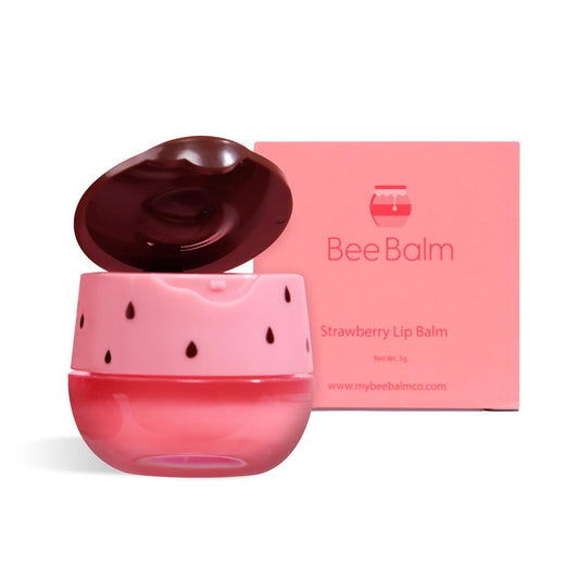 Original Bee Balm Lip Balm Strawberry Hydrating Lip Balm Lip Butter for Dry and Cracked Lips Propolis Honey Lip Mask Lip Moisturizing Mask