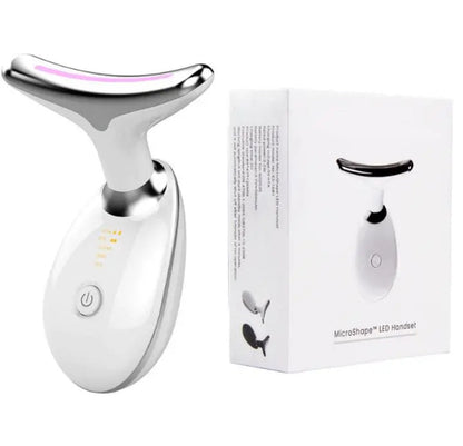 Wavy Chic Beauty Facial Massager, 7 Color Facial Device Skin Firming for Face Neck Beauty Device,