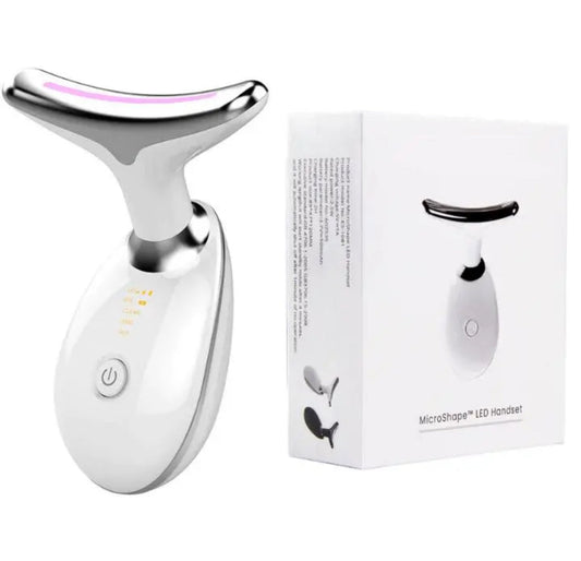 Wavy Chic Beauty Facial Massager, 7 Color Facial Device Skin Firming for Face Neck Beauty Device,