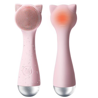 Facial Cleansing Brush Silicone Face Scrubber Exfoliator for Men & Women