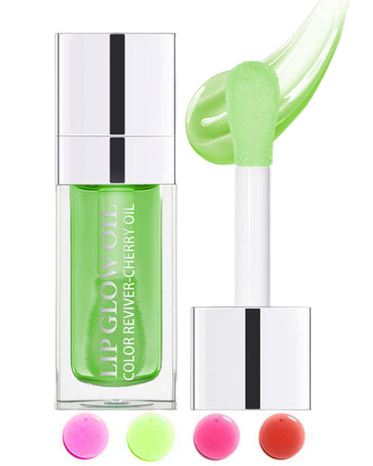 Tinted Moisturizing Lip Glow Oil Hydrating Plumping Lip Gloss Lip Care Clear Toot Lip Oil for Dry LipGlow