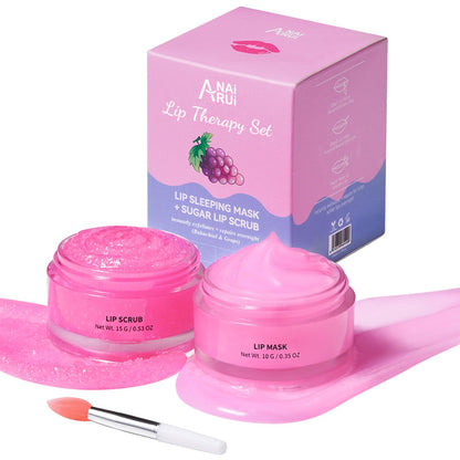 ANAI RUI Lip Mask and Lip Scrub Set Lip Sleeping Mask