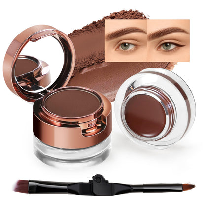AFGHOUZ Cream Eyebrow Duo Kit Brow Powder and Eyeliner Gel Eye Brow Pomade Waterproof