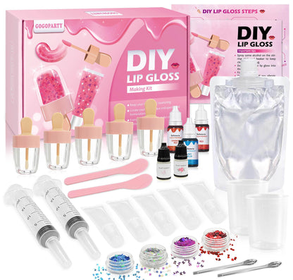 TSVATE Lip Gloss Making Kit DIY Lip Gloss Base Lipgloss Making Kits Make Your Own Lip Kit Glitter