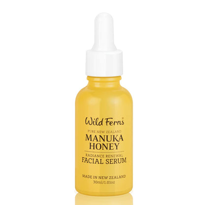 Wild Ferns Manuka Honey Radiance Renewal Facial Serum 96% Natural 30 milliliters