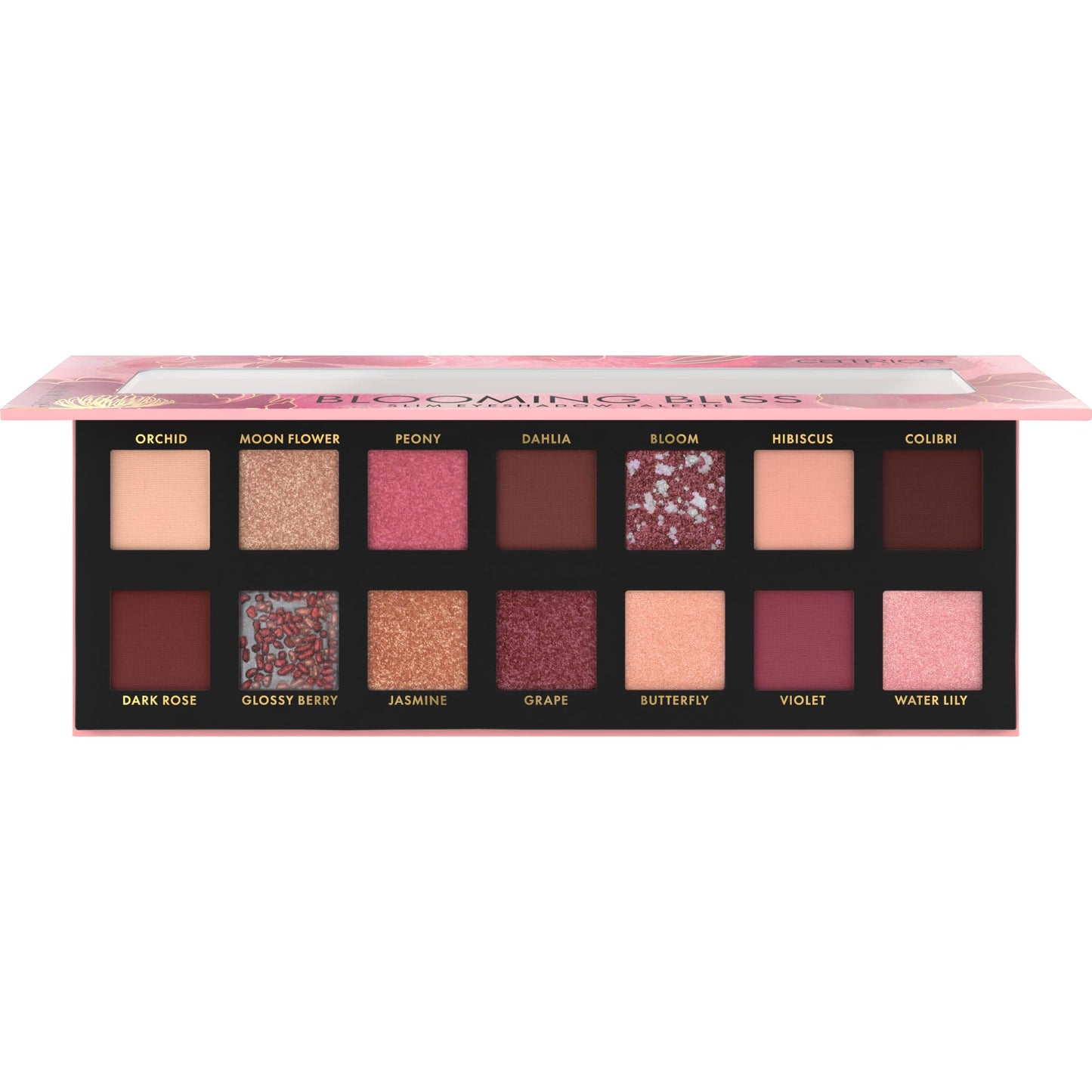 Catrice | Blooming Bliss Slim Eyeshadow Palette | 14 Highly-Pigmented Matte Shimmer & Metallic Shades | Vegan & Cruelty Free