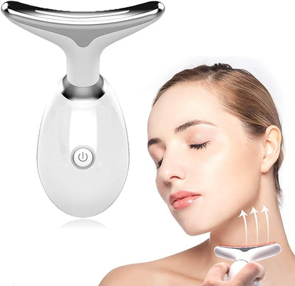 Wavy Chic Beauty Facial Massager, 7 Color Facial Device Skin Firming for Face Neck Beauty Device,