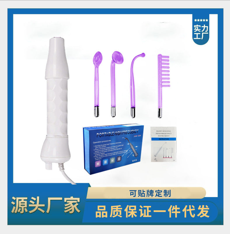 Home Beauty Device Kit with High-Frequency Therapy Tools