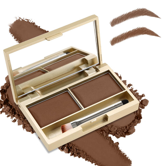 Boobeen Eyebrow Powder Kit 2-color Waterproof Eyebrow Palette Makeup to Definer & Filler Brows Eyebrow Color Powder