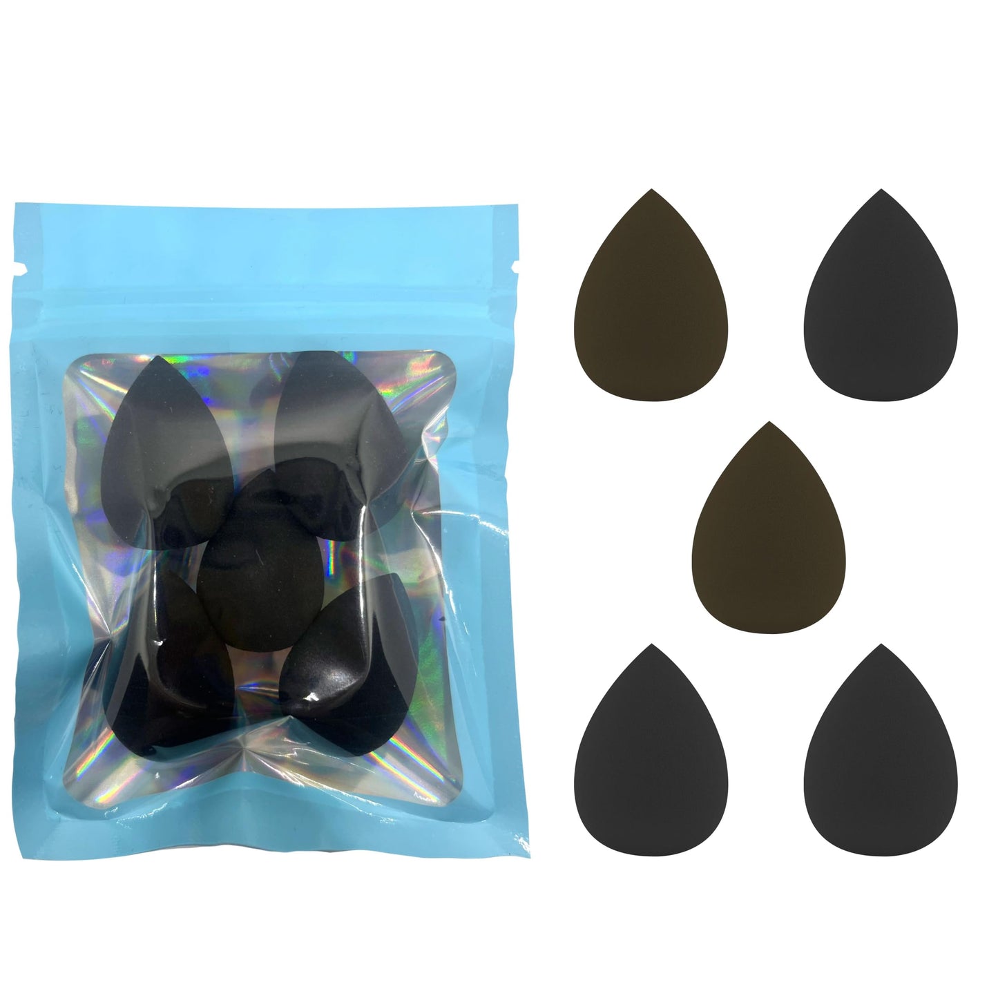 5PCS Mini Beauty Blender Mini Makeup Sponges Soft and Flexible Multi Colored Beauty Blender