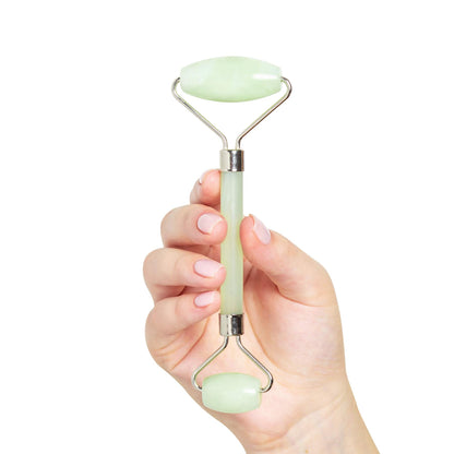 Plum Beauty Jade Roller for Face- Skin Care Face Roller Reduces Under-Eye Puffiness and Dark Circles