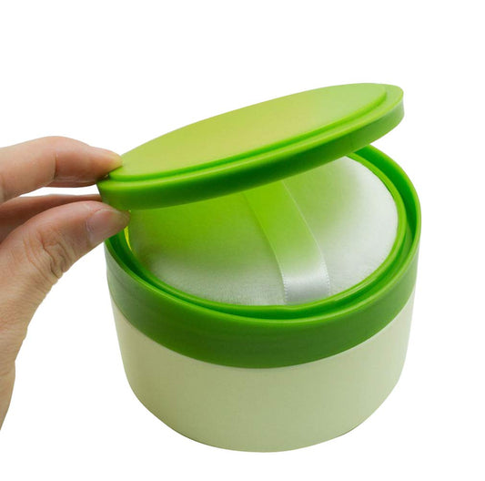 1PCS Empty Plastic Powder Puff Box Baby After-Bath Talcum Powder Box Beauty Baby Skin Care Dispenser